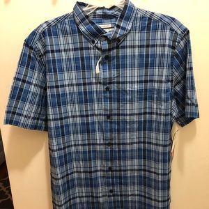 NWT Old Navy Plaid Men’s L Button Down